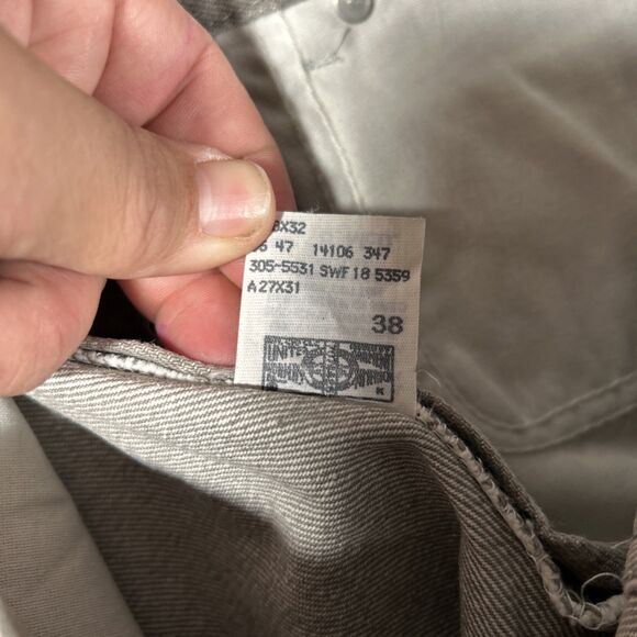 Vintage Lee Riveted Relaxed Fit Women’s 8 Gray Tapered Leg Jeans 26x32 USA NWTS - Picture 6 of 8